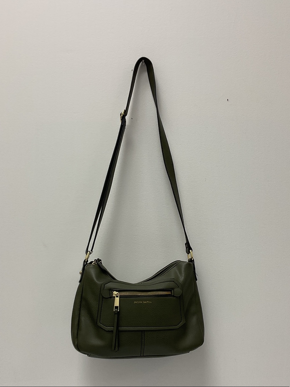 Jaclyn Smith Olive Green Shoulder Bag with Gold Hardware